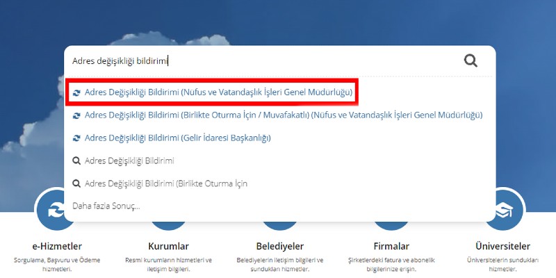 devlet kapısı e devlet üzerinden adres değişikliği nasıl yapılır